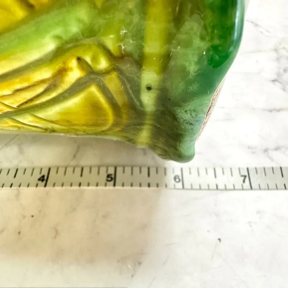 JK Dryden Pottery Vase 6in Green Drip Glaze Art Vase Signed 2007 Hot Springs AR